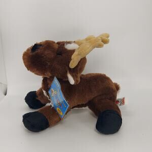 New Ganz Webkinz REINDEER HM137 Sealed W/Code Retired RARE Stuffed Animal Plush